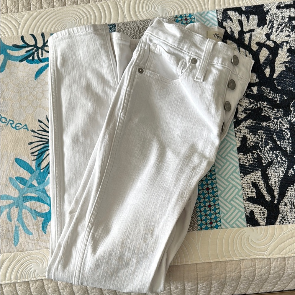 Madewell High Rise White Jeans Timeless Style